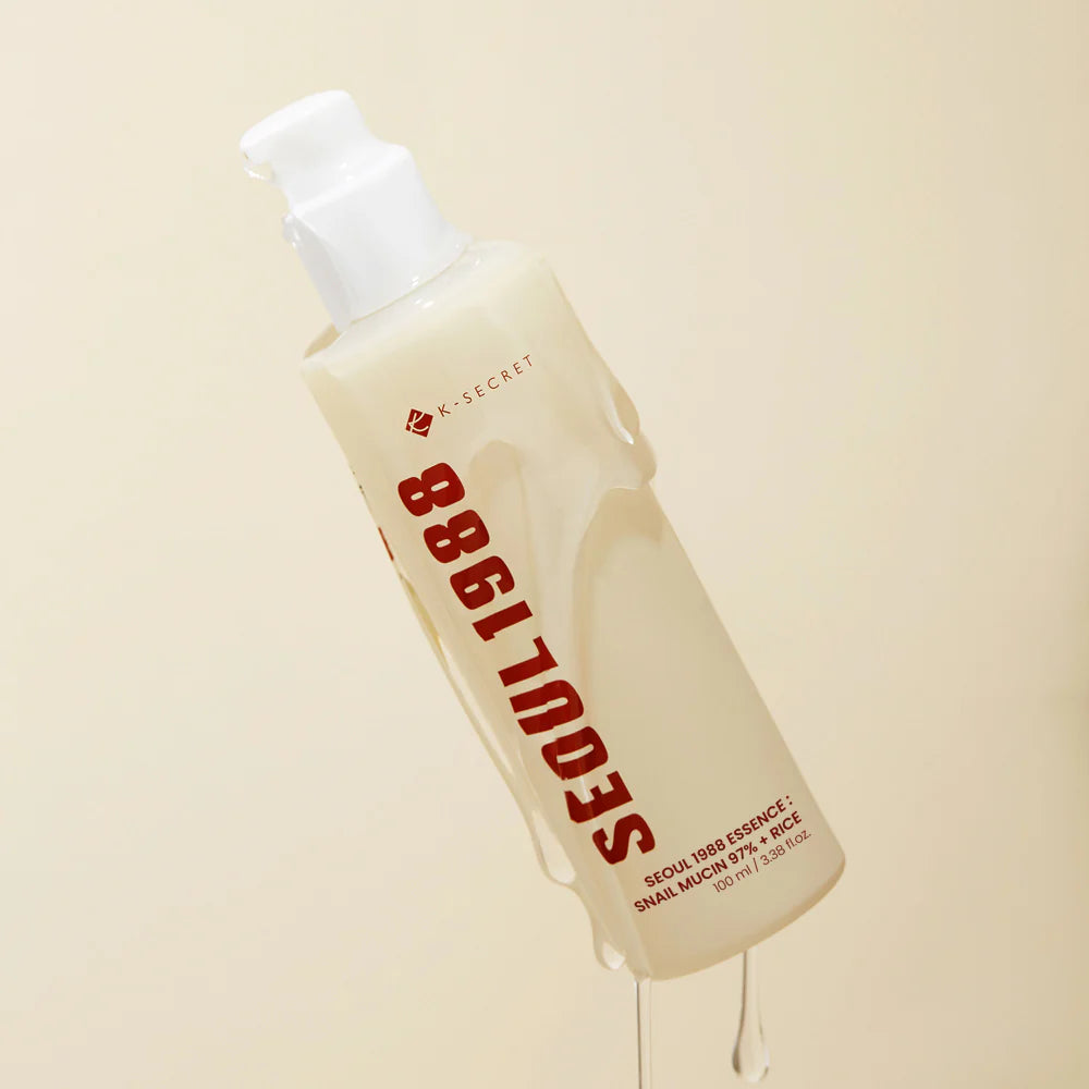 K-Secret Seoul 1988 Essence: Snail Mucin 97% + Rice 100ml