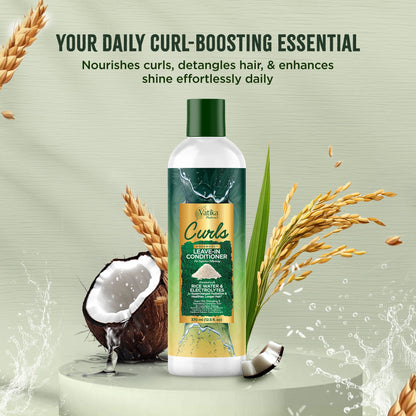 Dabur Vatika Naturals Curls Aquaboost Leave-In Conditioner 370ml