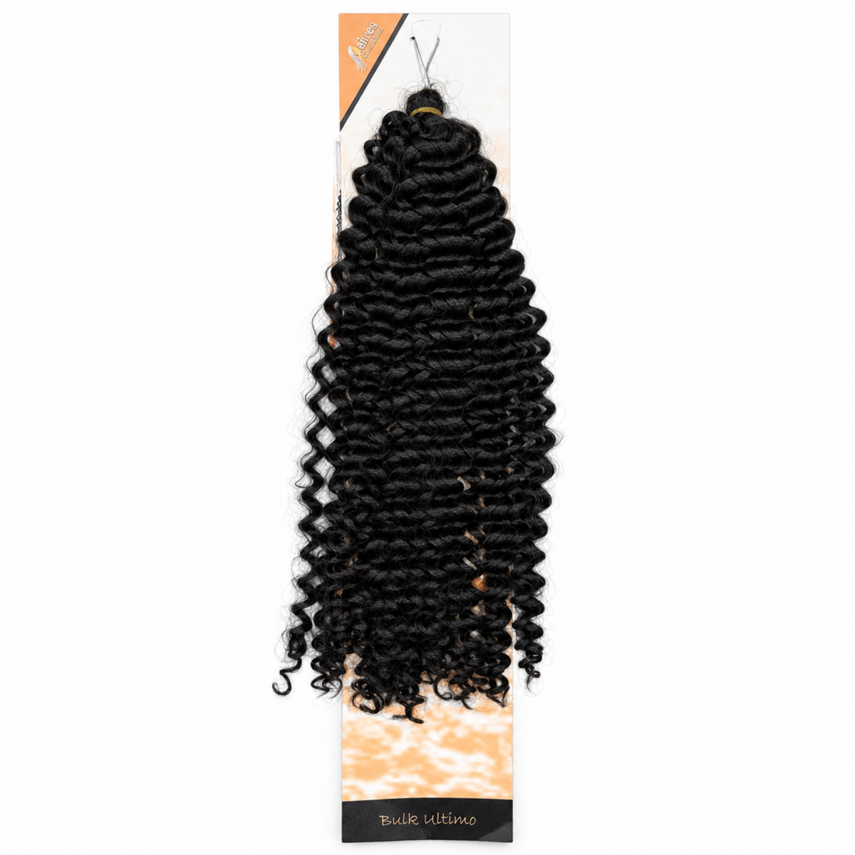 Aftress Braid Ultimo Water Braid Curly Crochet Hair in Colour 2 Dark Brown, featuring defined water-wave curls and a full-bodied texture for crochet braiding and protective hairstyles.