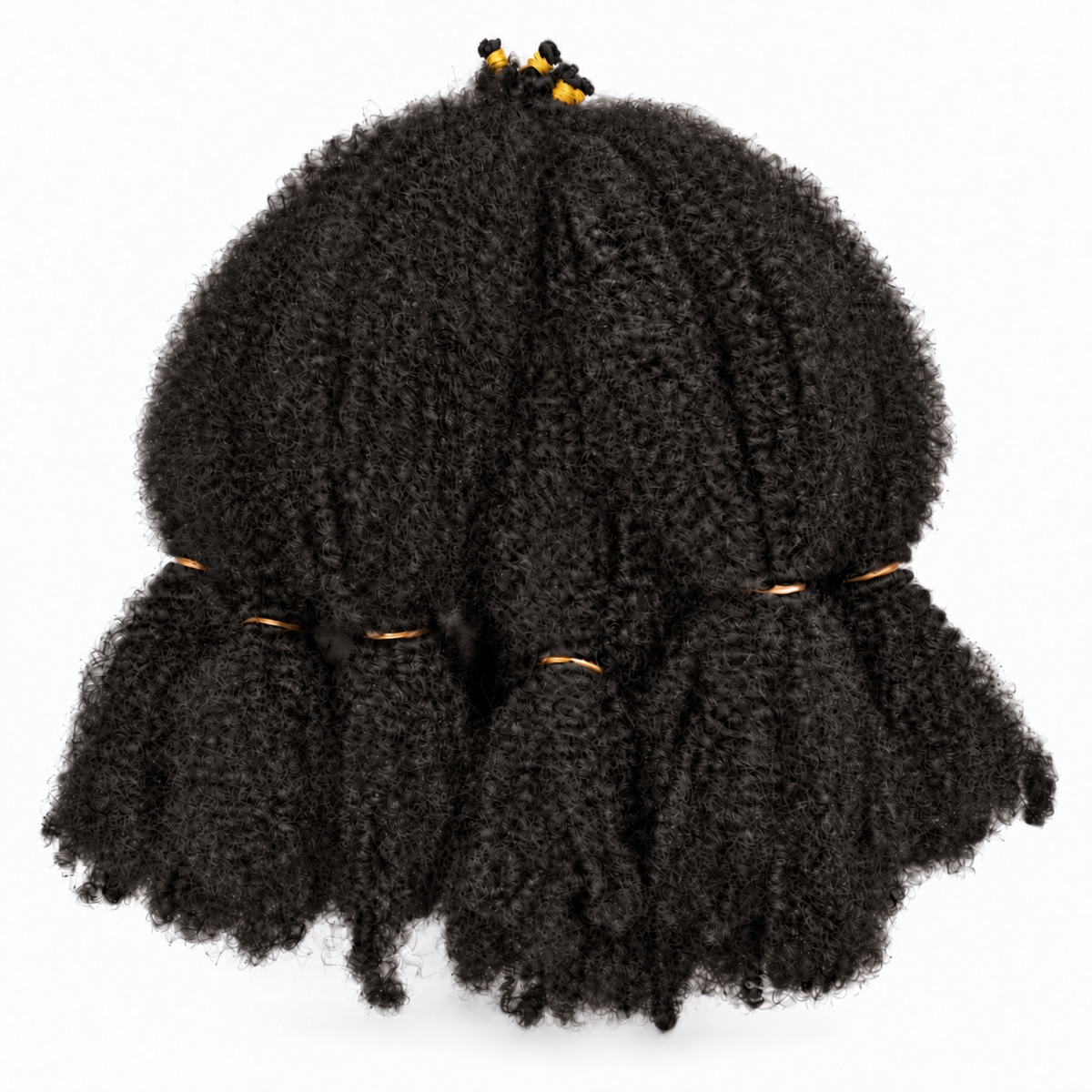 Aftress The Original Afro Kinky Bulk Braiding Hair 24" in Colour 2 Dark Brown, featuring full, tightly coiled kinky texture for braiding, crochet and natural protective hairstyles.