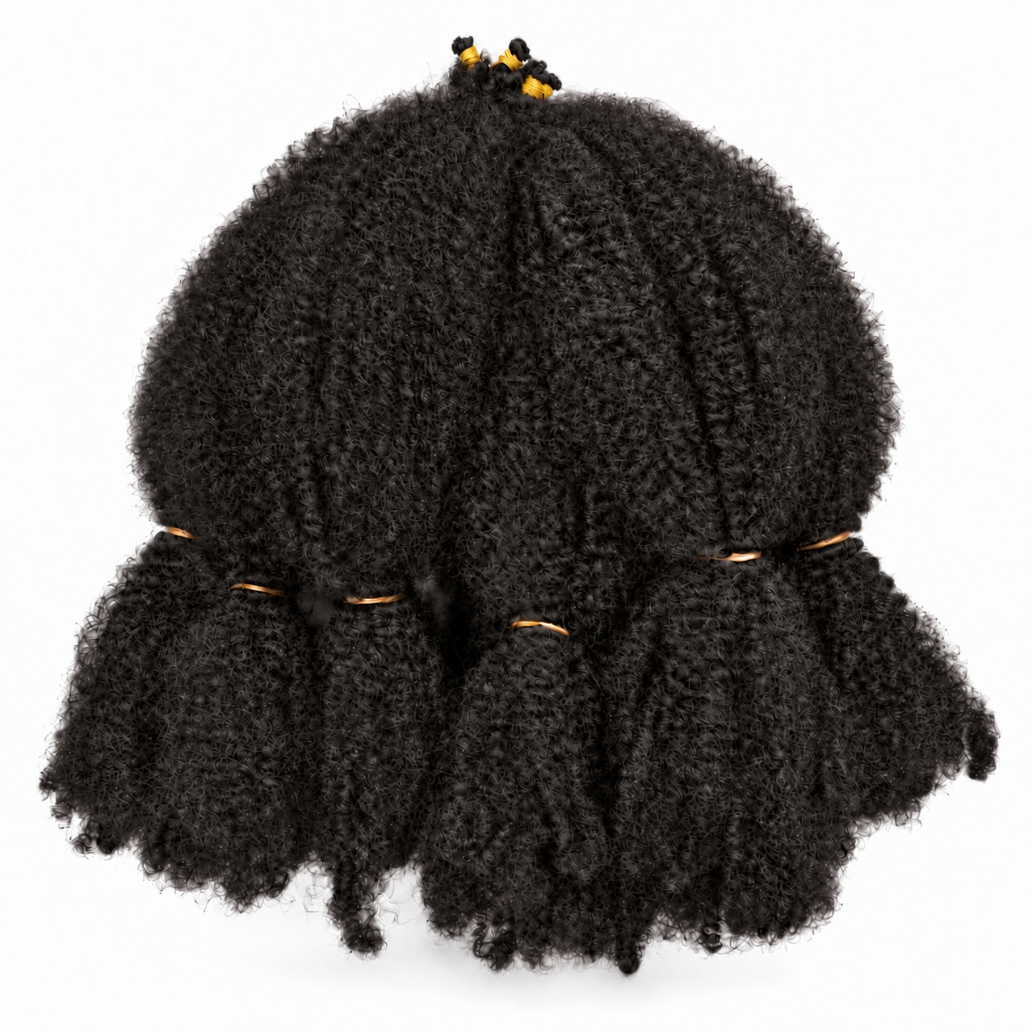 Aftress The Original Afro Kinky Bulk Braiding Hair 24" in Colour 2 Dark Brown, featuring full, tightly coiled kinky texture for braiding, crochet and natural protective hairstyles.