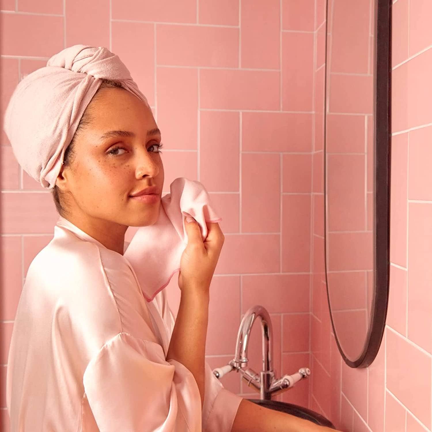 The Big Silk 100% Organic Brushed Silk Hair Towel