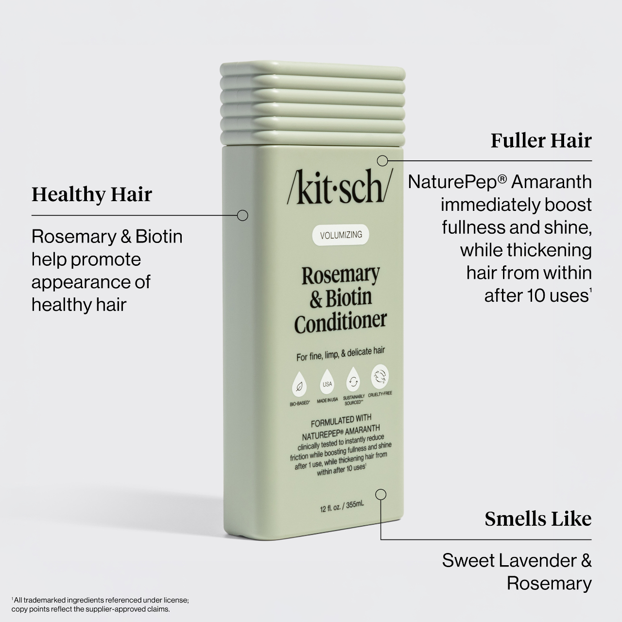Kitsch Volumizing Rosemary & Biotin Bottle Conditioner 12oz
