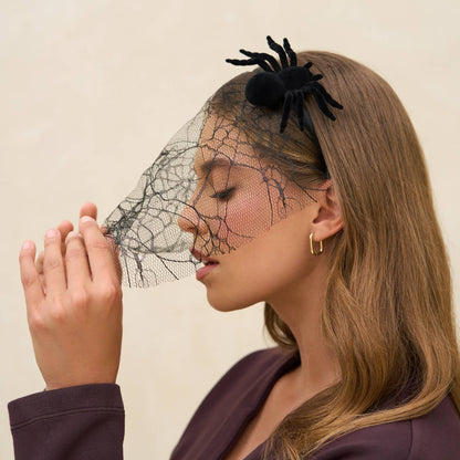 Kitsch Veil Headband - Spiderweb