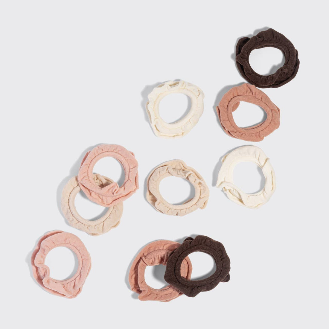 Kitsch Petal Hair Elastics 10pc Set - Blush
