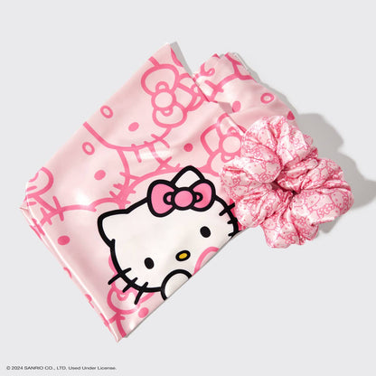 Kitsch x Hello Kitty Satin Pillowcase &amp; Pillow Scrunchie -2pc Set