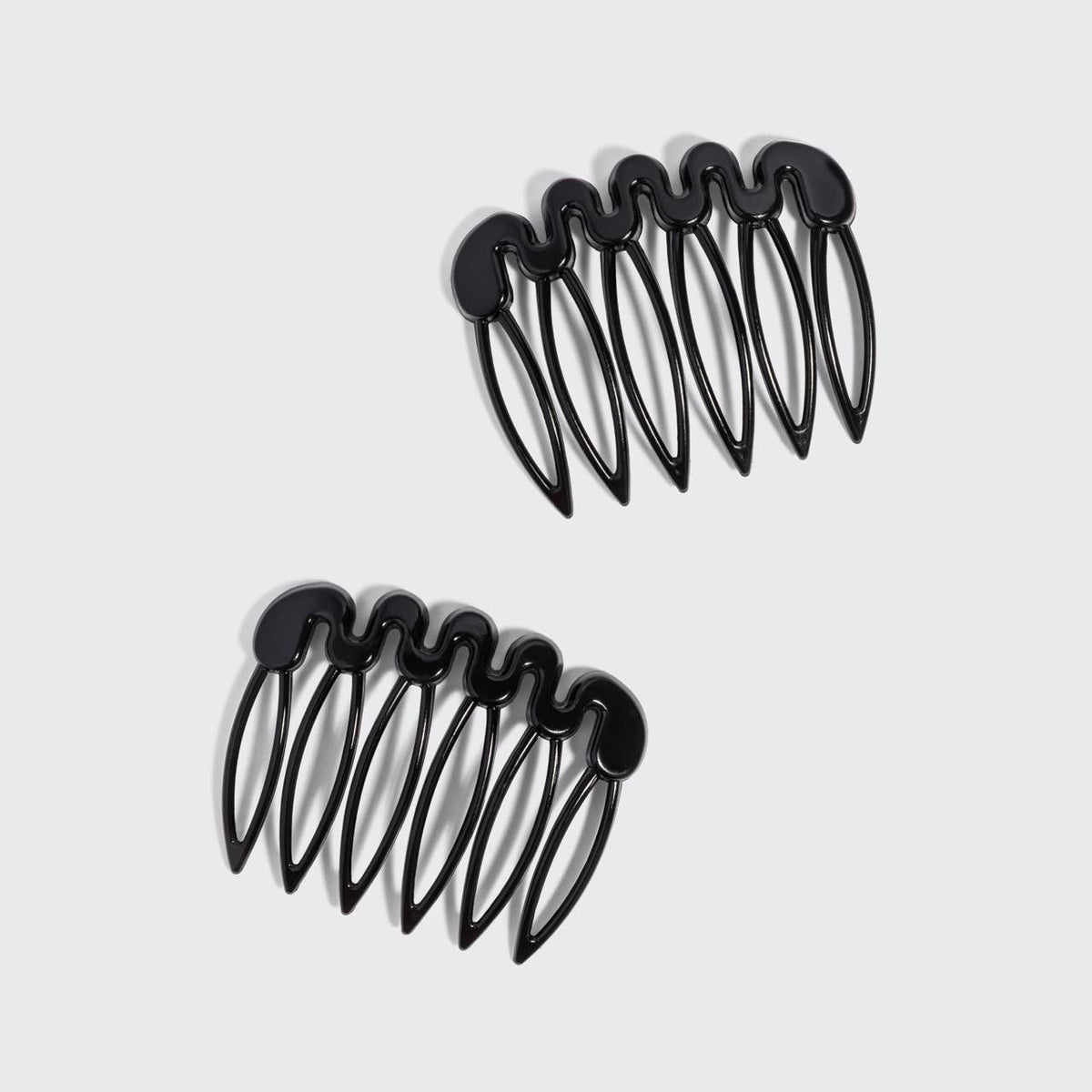Kitsch French Hair Combs 2pc Set - Black