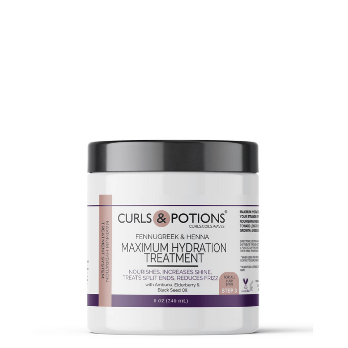 Curls & Potions Fenugreek & Henna Maximum Hydration Treatment - Step 3
