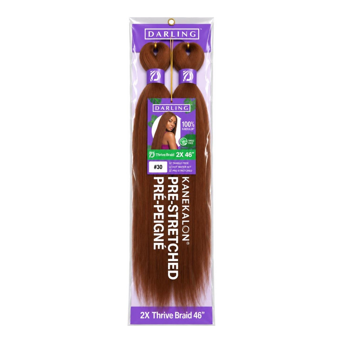 Darling Thrive Braid 2X Pre-Stretched Kanekalon Braiding Hair 46"