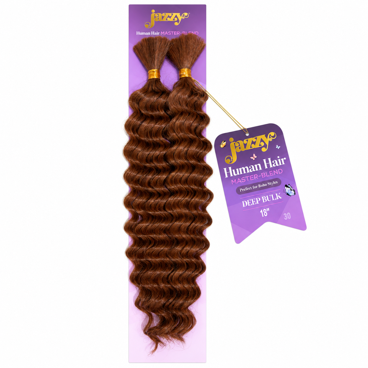 Jazzy Human Hair Master Blend Deep Bulk 18"