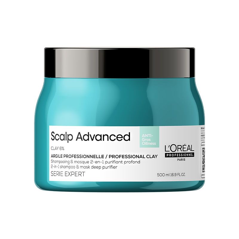 L'Oréal Professionnel Scalp Advanced Anti-Oiliness 2-in-1 Deep Purifier Clay Hair Mask