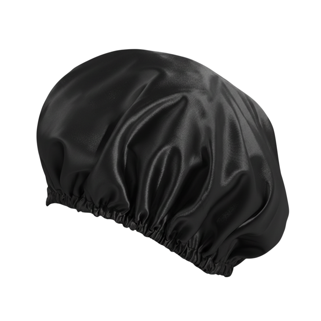 O So Curly Reversible Satin Bonnet - Black