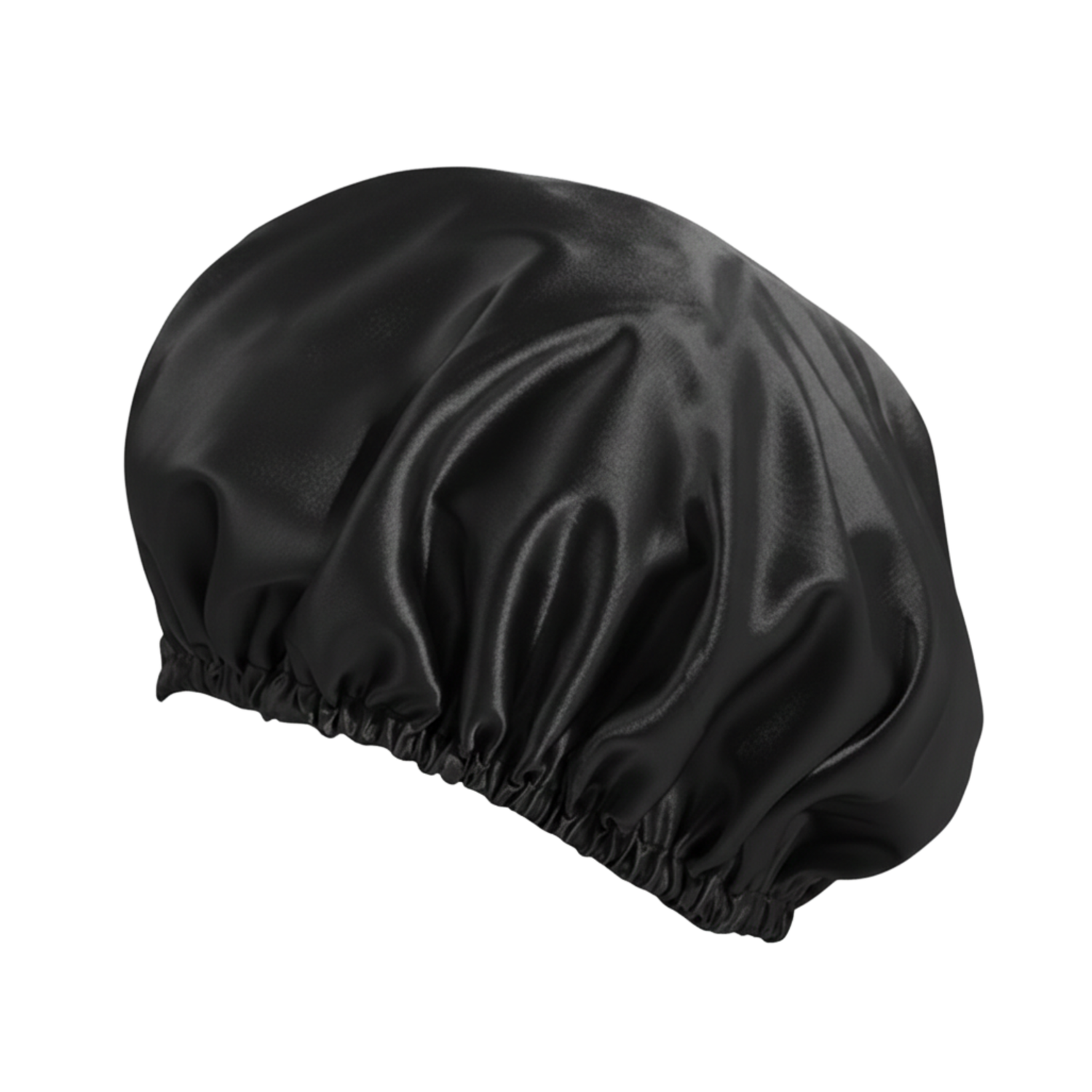 O So Curly Reversible Satin Bonnet - Black