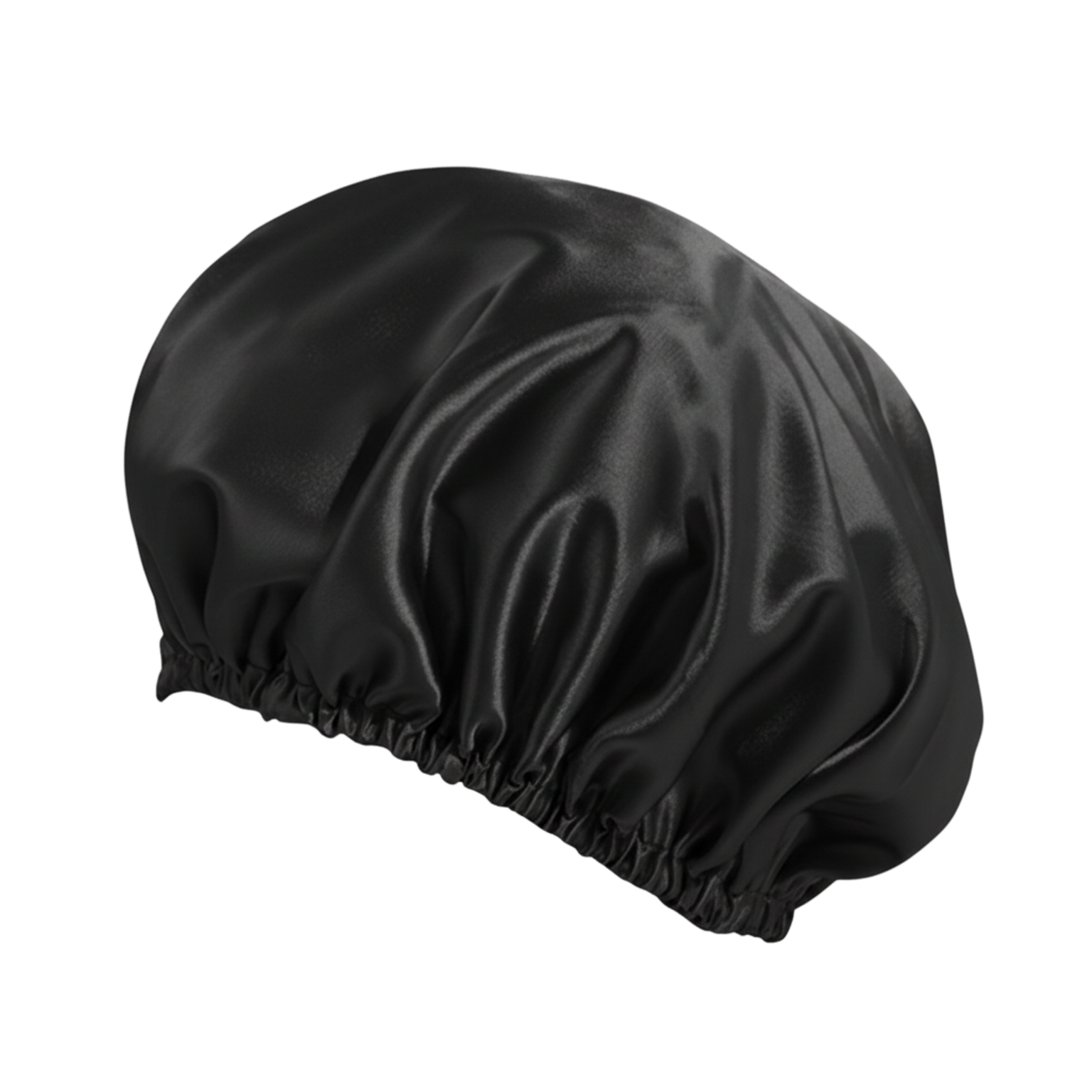 O So Curly Reversible Satin Bonnet - Black