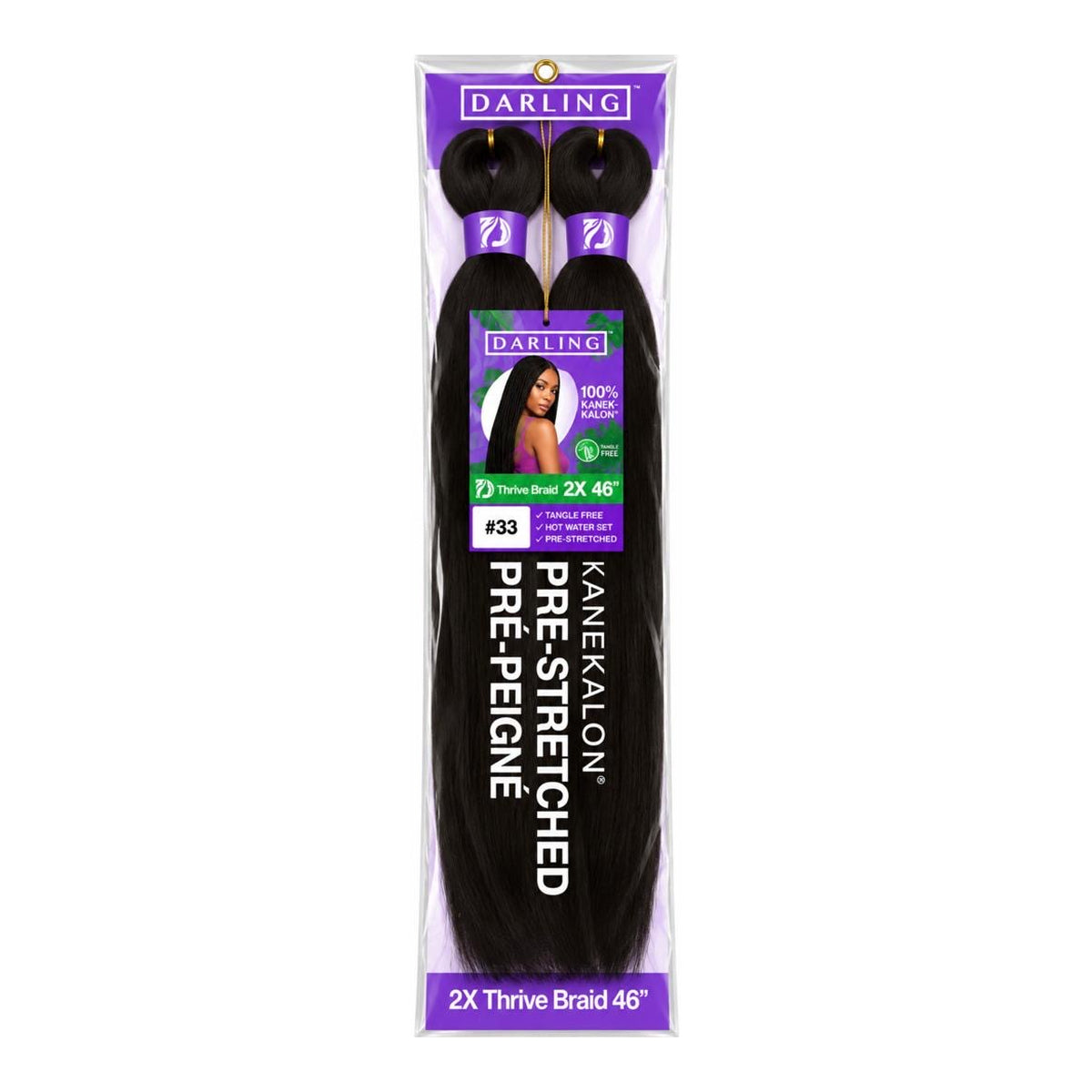 Darling Thrive Braid 2X Pre-Stretched Kanekalon Braiding Hair 46"