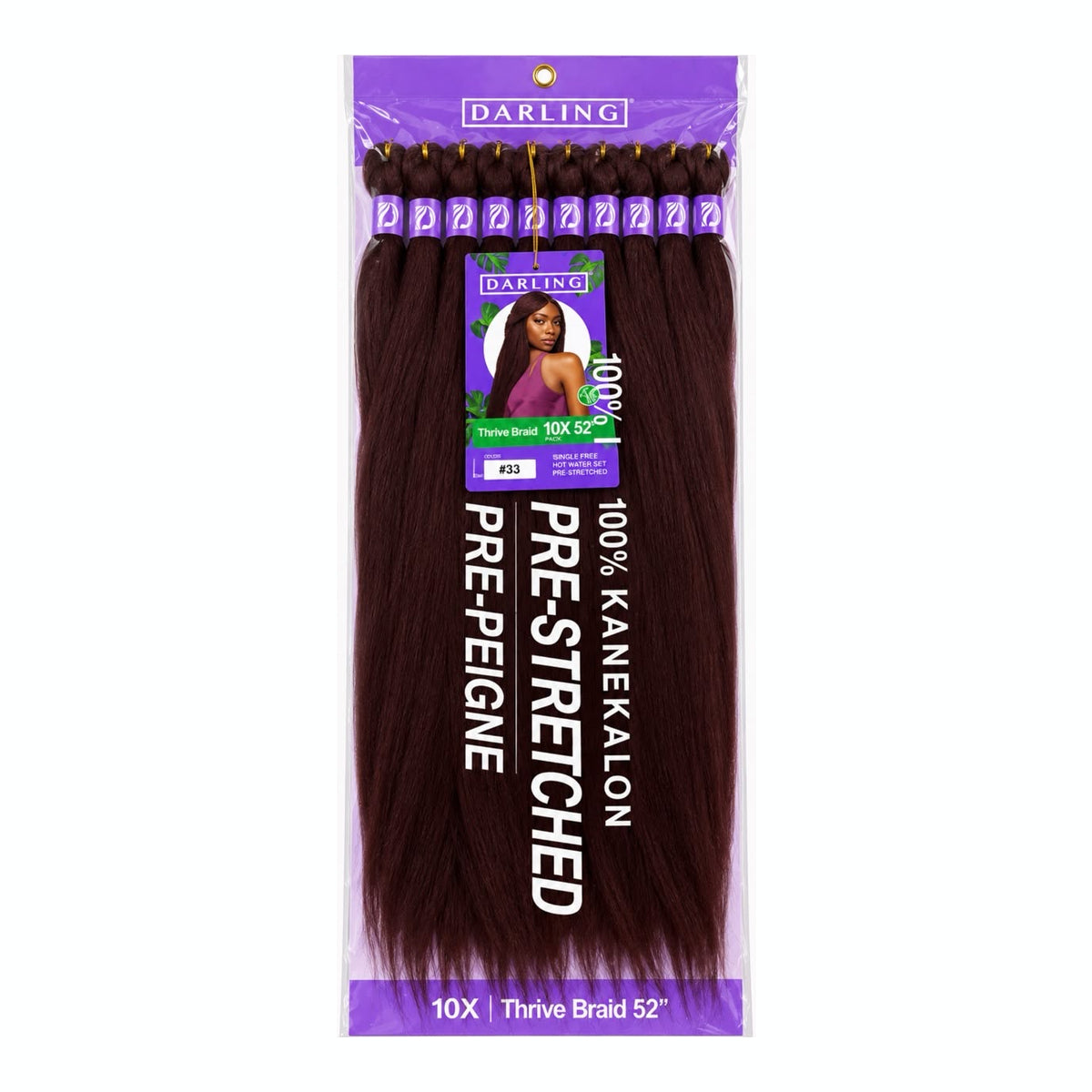 Darling Thrive Braid 10X Pre-Stretched Kanekalon Braiding Hair 52"