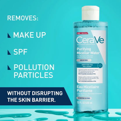 CeraVe Purifying Micellar Water Unclogs Pores With Smoothing PHA 400ml