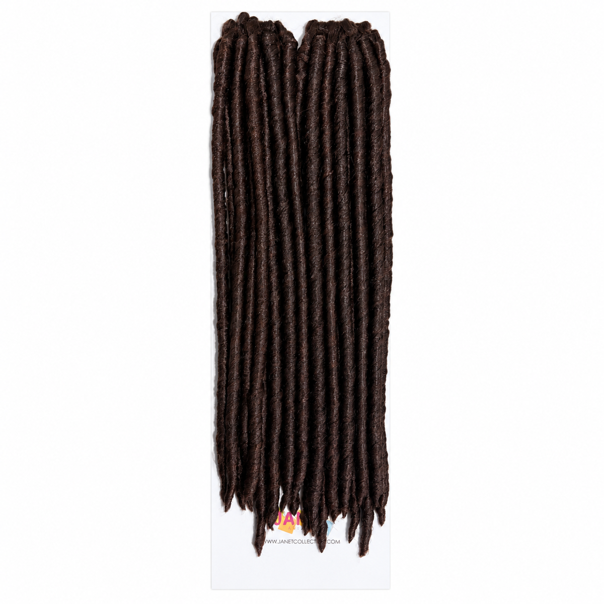 Janet Collection Crochet Havana Mambo Faux Locs 14" in colour 33 Dark Auburn