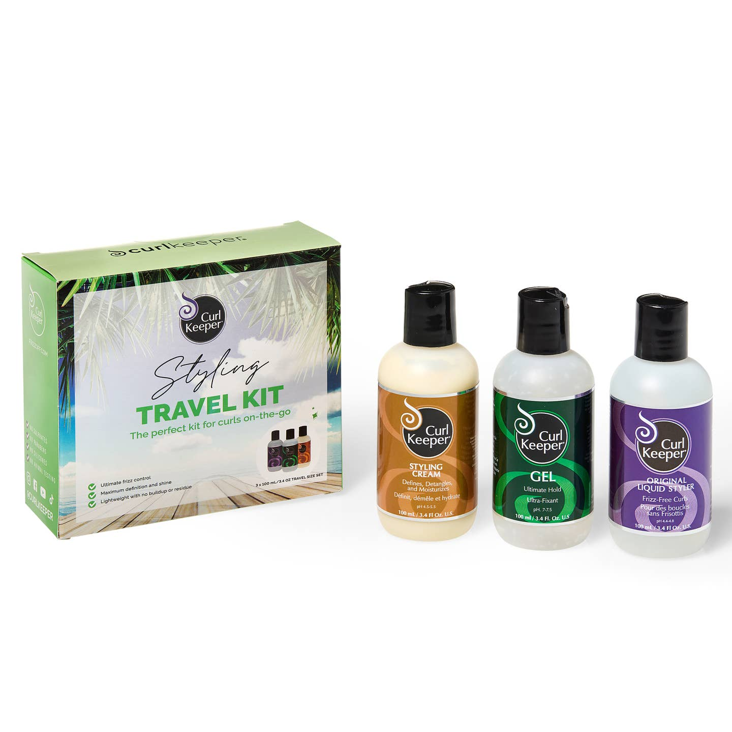 Curl Keeper Styling Travel Kit -3pc