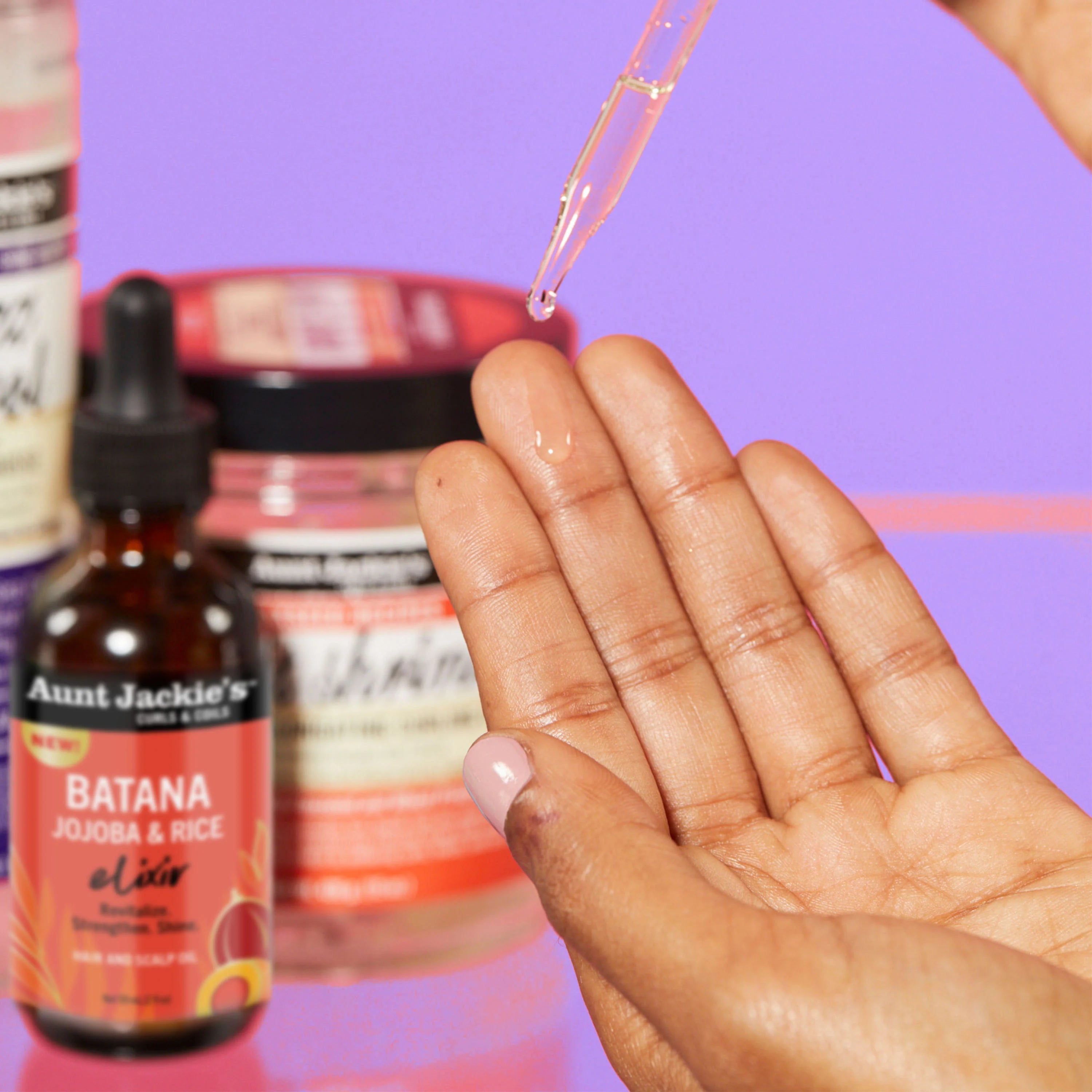 Aunt Jackie's Batana, Jojoba & Rice Elixir Hair and Scalp Oil 2oz