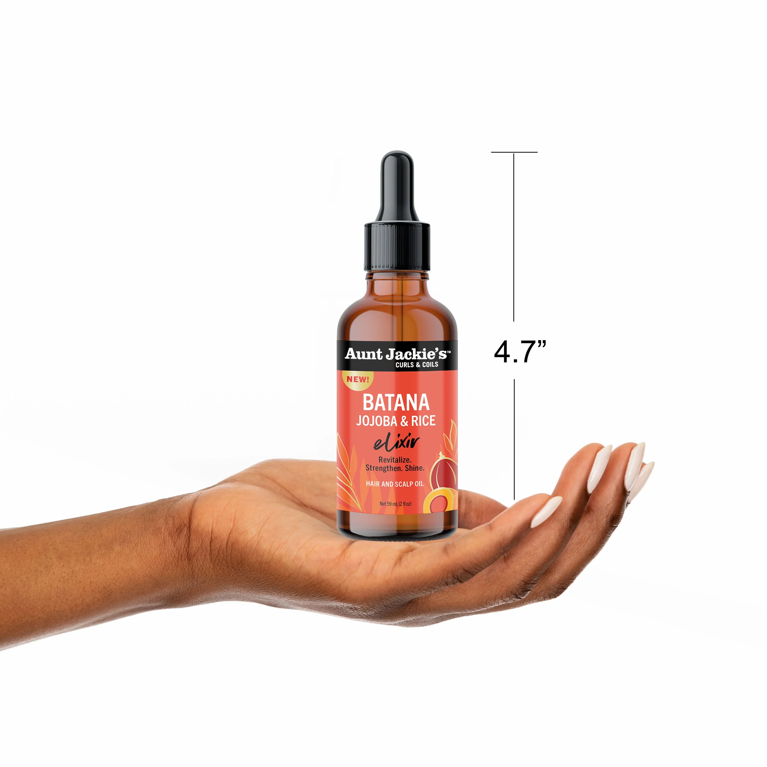 Aunt Jackie's Batana, Jojoba & Rice Elixir Hair and Scalp Oil 2oz