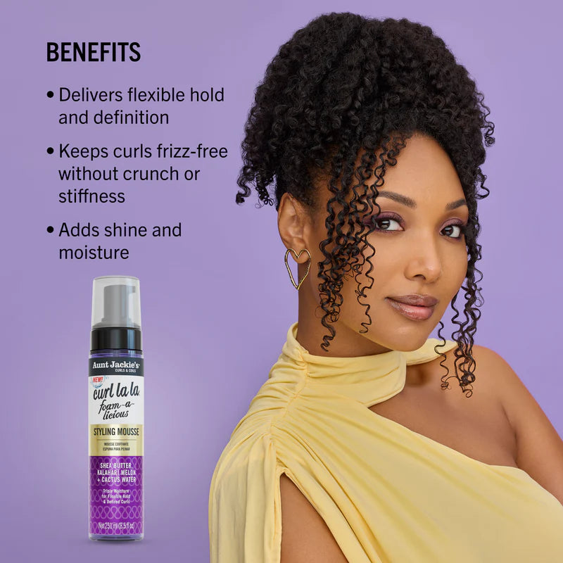 Aunt Jackie's Curl La La Foam-a-licious Styling Mousse 251ml