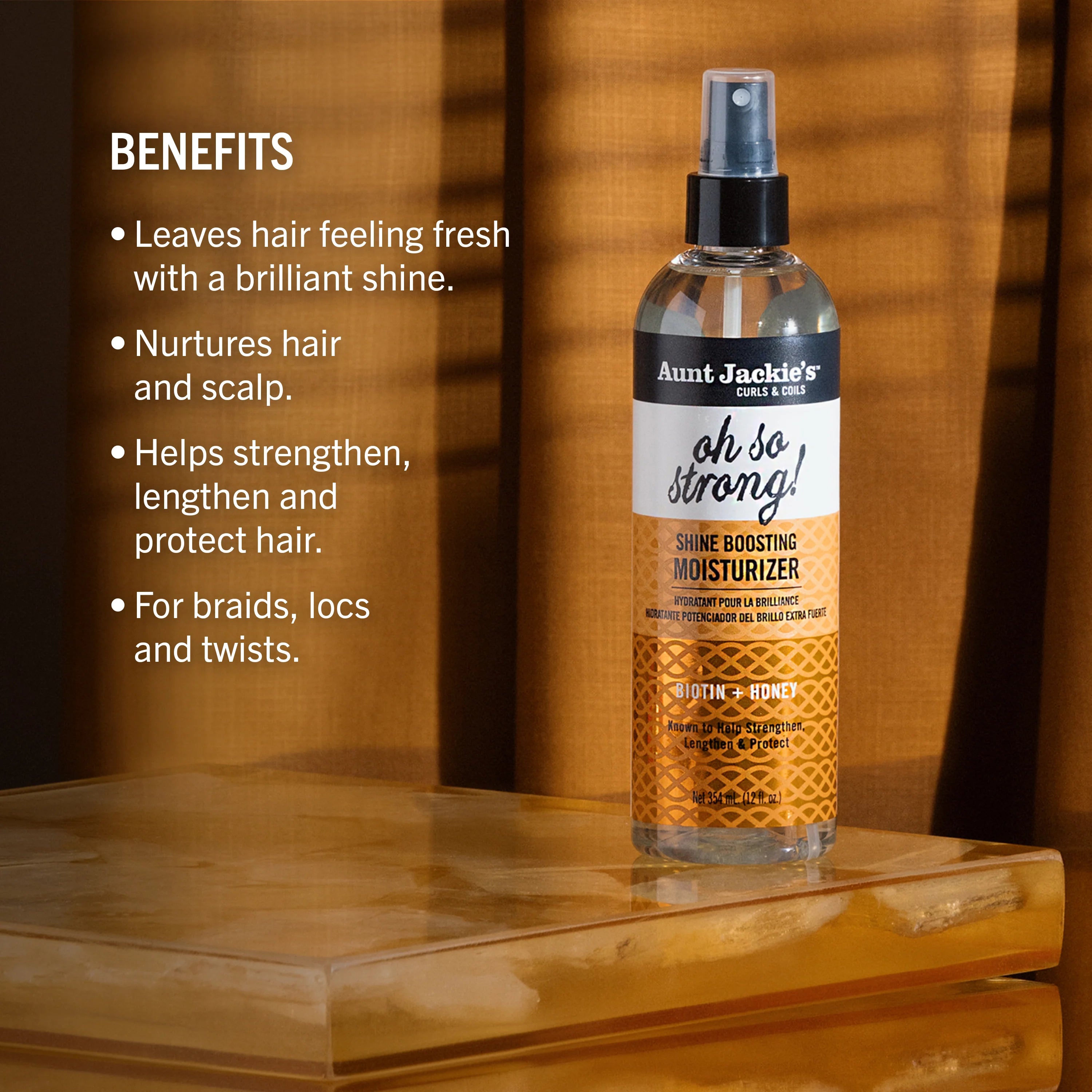 Aunt Jackie's Oh So Strong! Shine Boosting Moisturizer 12oz