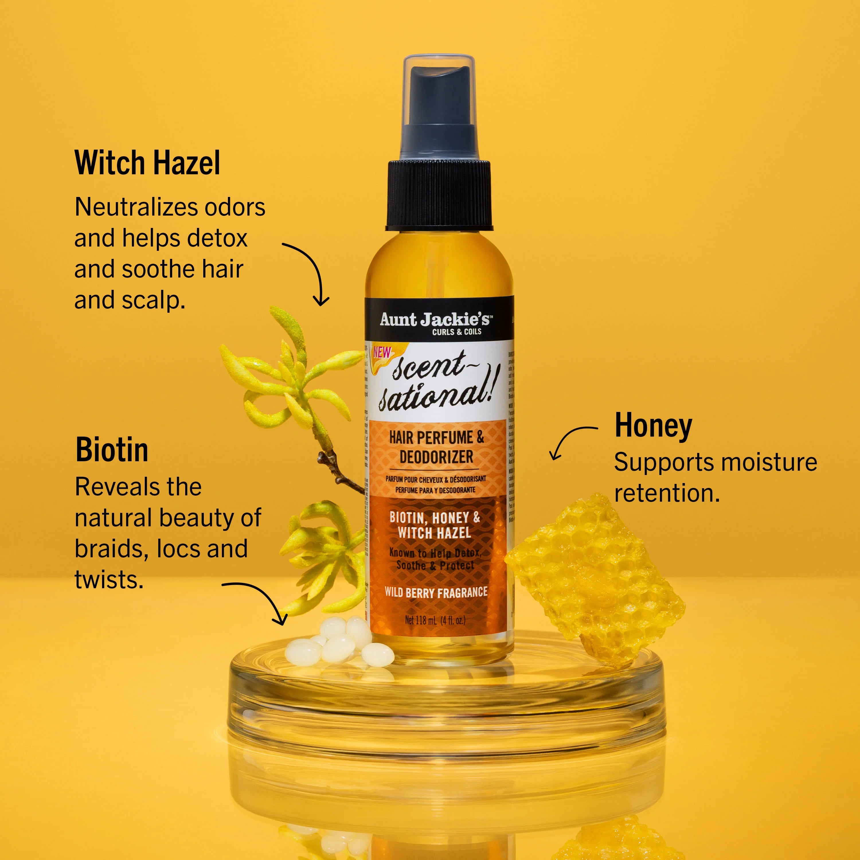 Aunt Jackie's Scent-Sational! Hair Perfume & Deodorizer 4oz