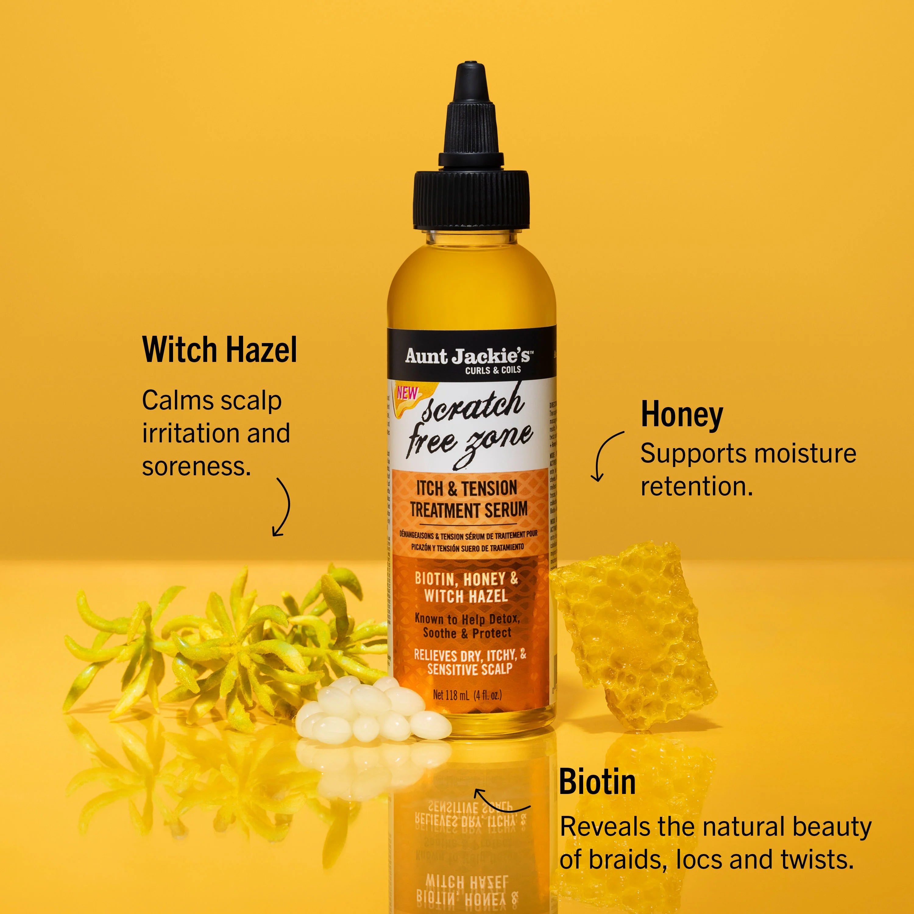 Aunt Jackie's Scratch Free Zone Itch & Tension Treatment Serum 4oz