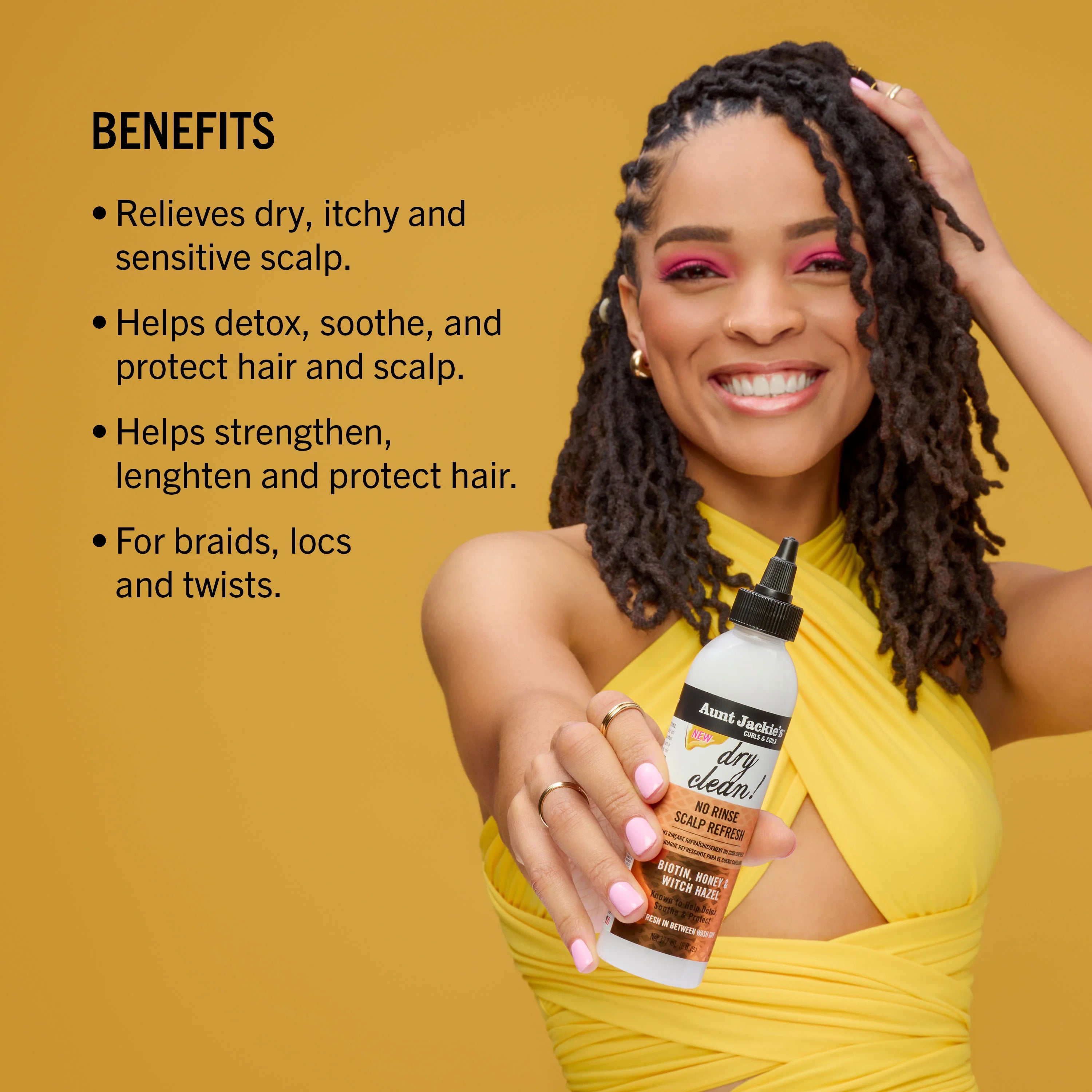 Aunt Jackie's Dry Clean! No Rinse Scalp Refresh 6oz