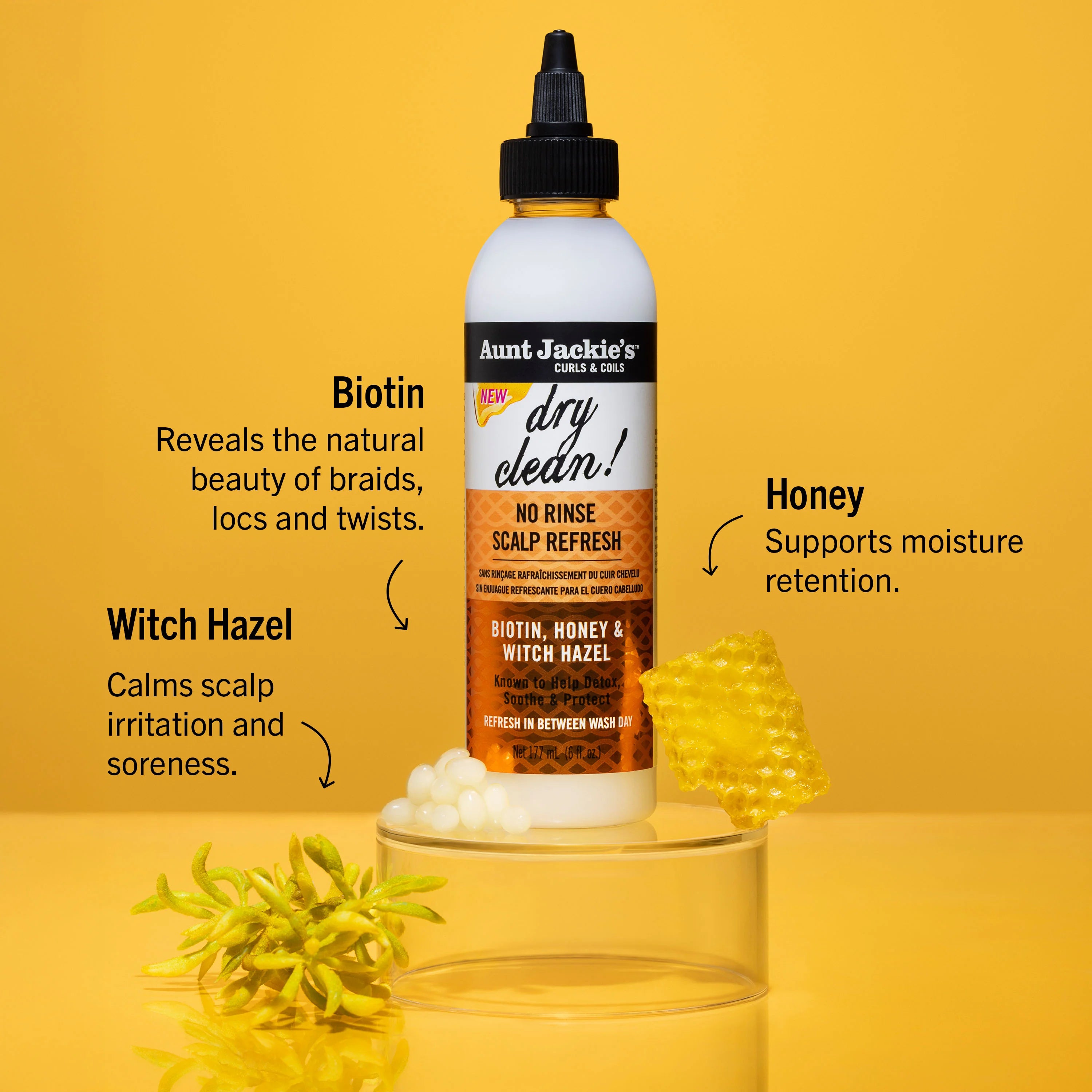 Aunt Jackie's Dry Clean! No Rinse Scalp Refresh 6oz