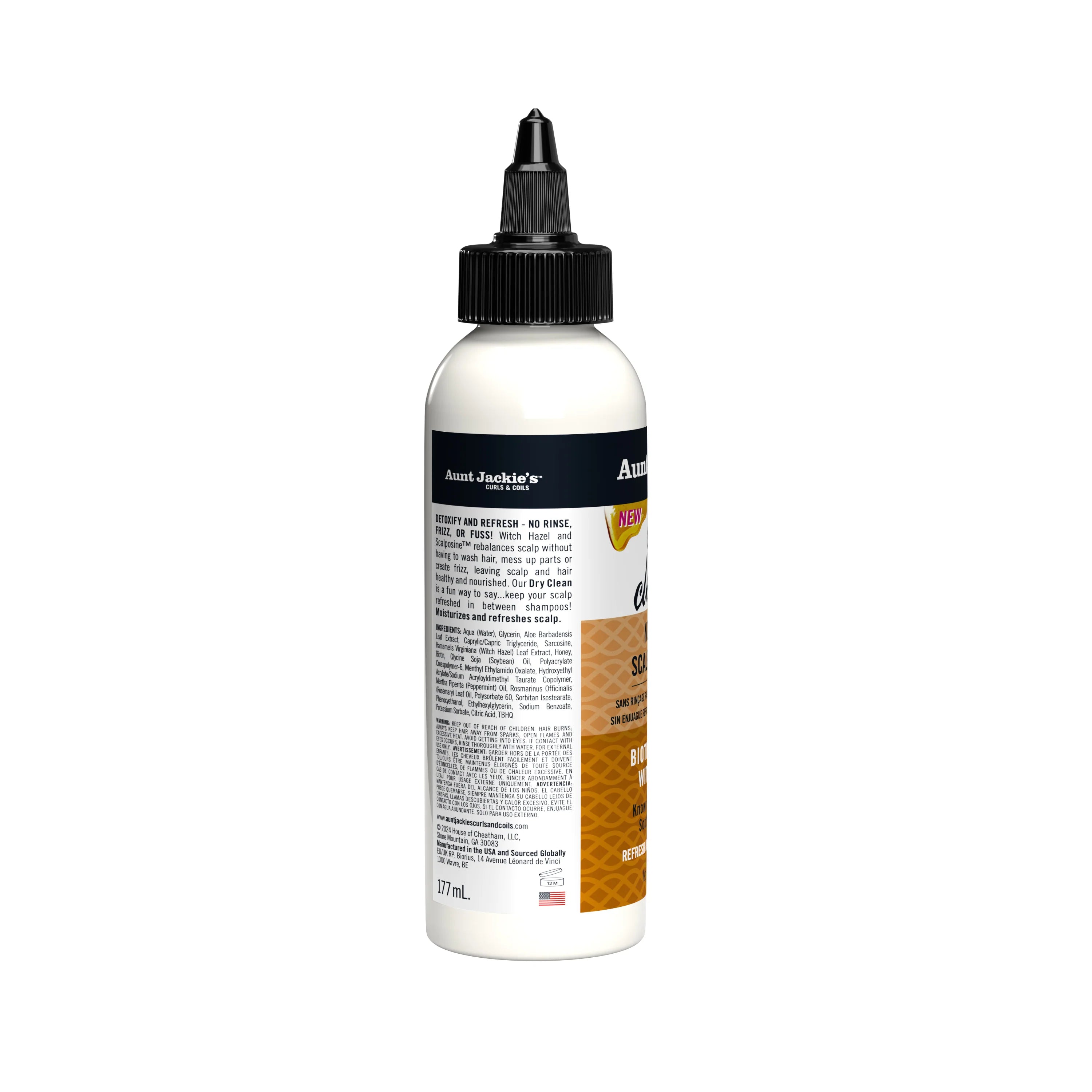 Aunt Jackie's Dry Clean! No Rinse Scalp Refresh 6oz