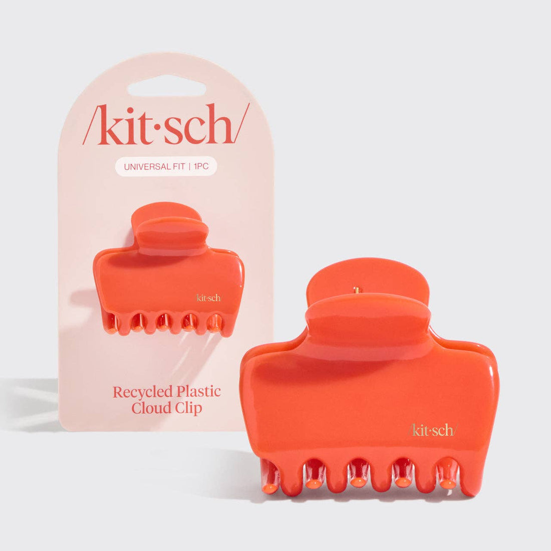 Kitsch Recycled Plastic Medium Cloud Clip - Cherry