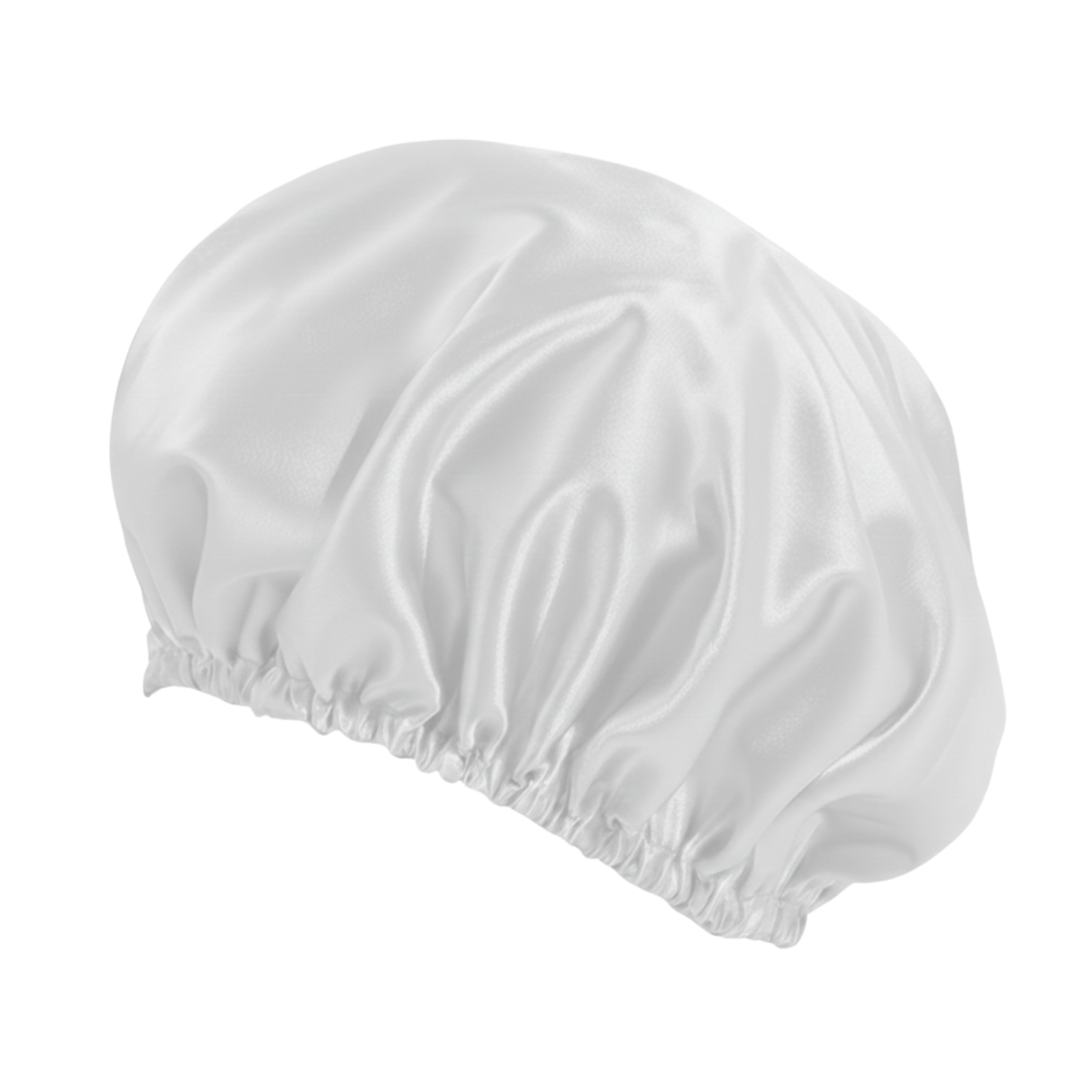 O So Curly Reversible Satin Bonnet - White