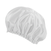 O So Curly Reversible Satin Bonnet - White
