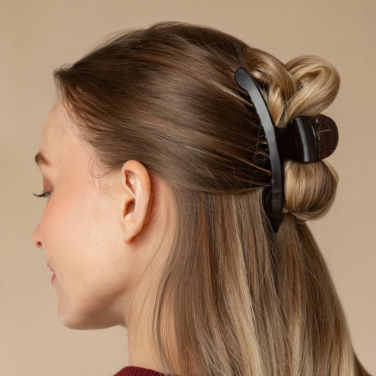 Kitsch Large Arched Clip - Black