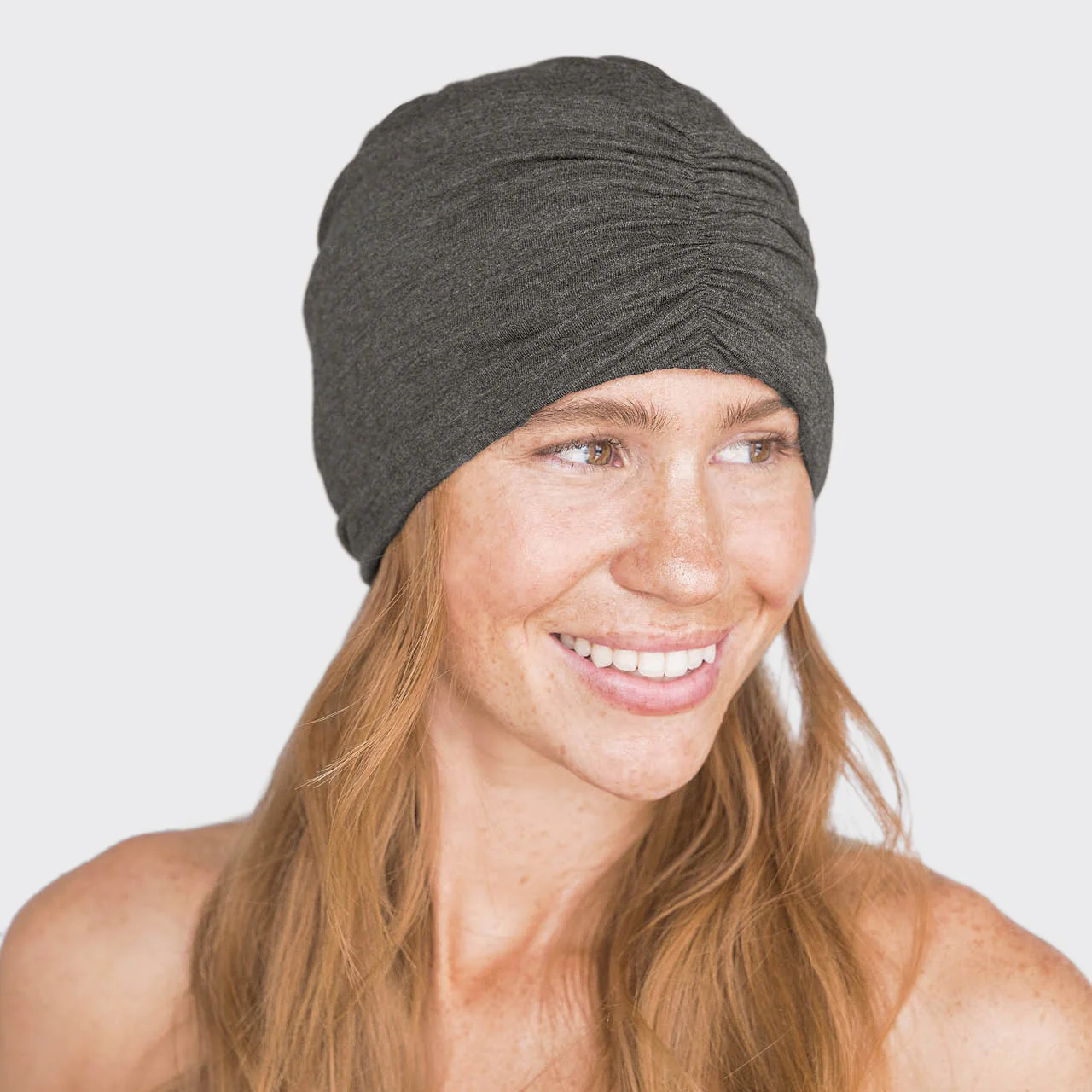 Kitsch Sleep Beanie with Satin lining - Heather Gray