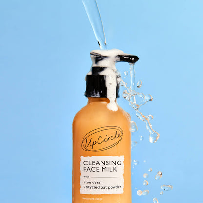 UpCircle Cleansing Face Milk with Aloe Vera + Upcycled Oat Powder