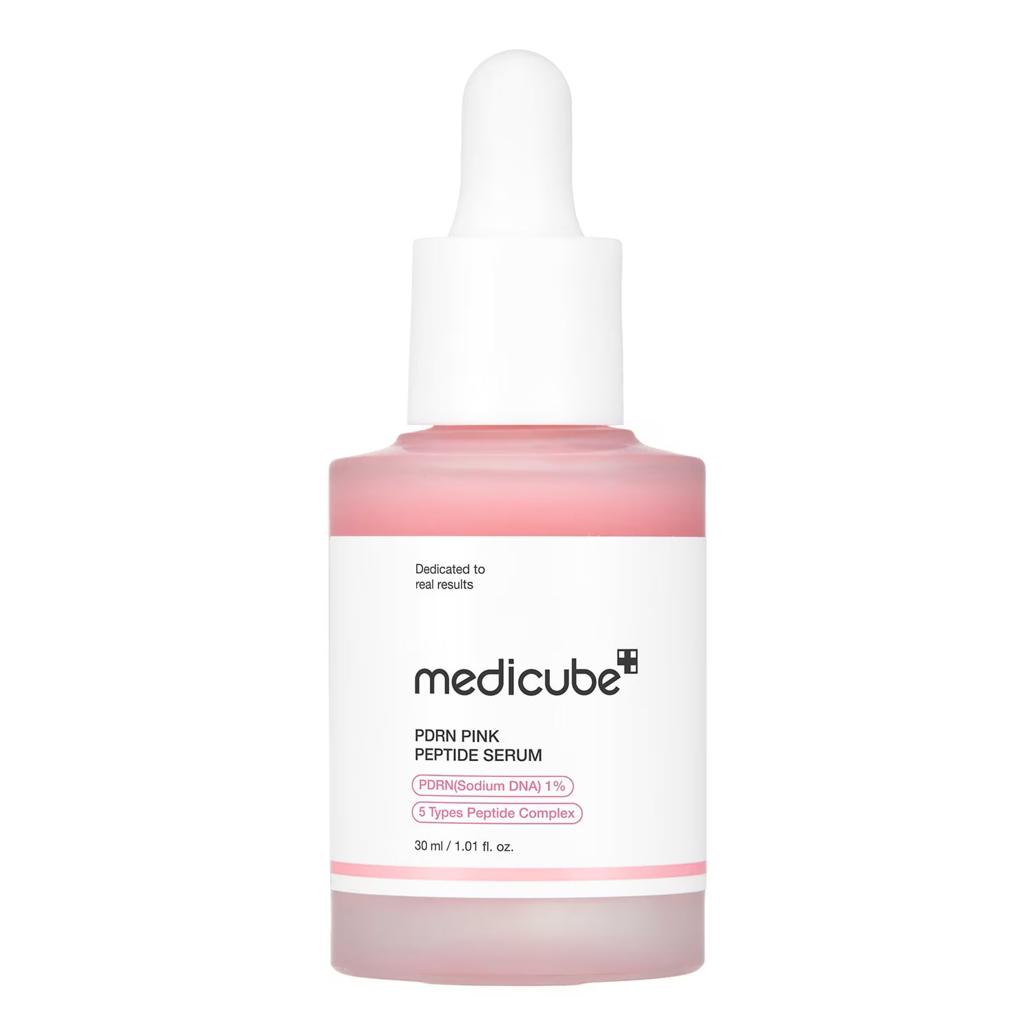 Medicube PDRN Pink Peptide Serum 30ml pink serum in a dropper bottle