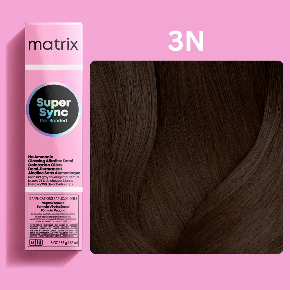 Matrix Super Sync Pre-Bonded Glossing Alkaline Demi-Permanent Hair Colour