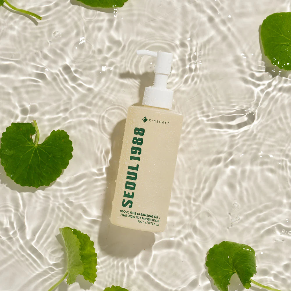 K-Secret Seoul 1988 Cleansing Oil : Pine Cica 1% + Probiotics 200ml