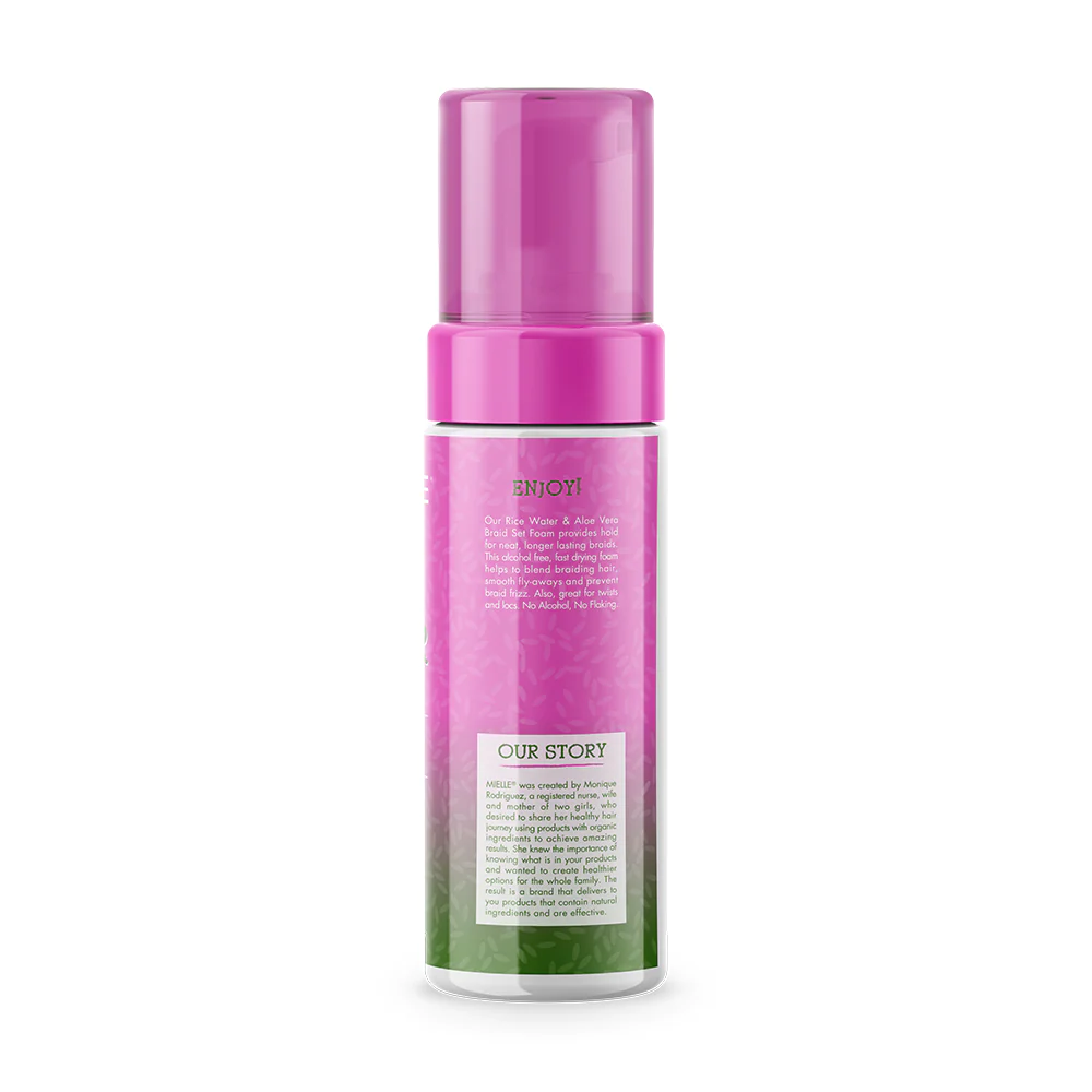 Mielle Organics Rice Water & Aloe Vera Braid Set Foam 7.5oz