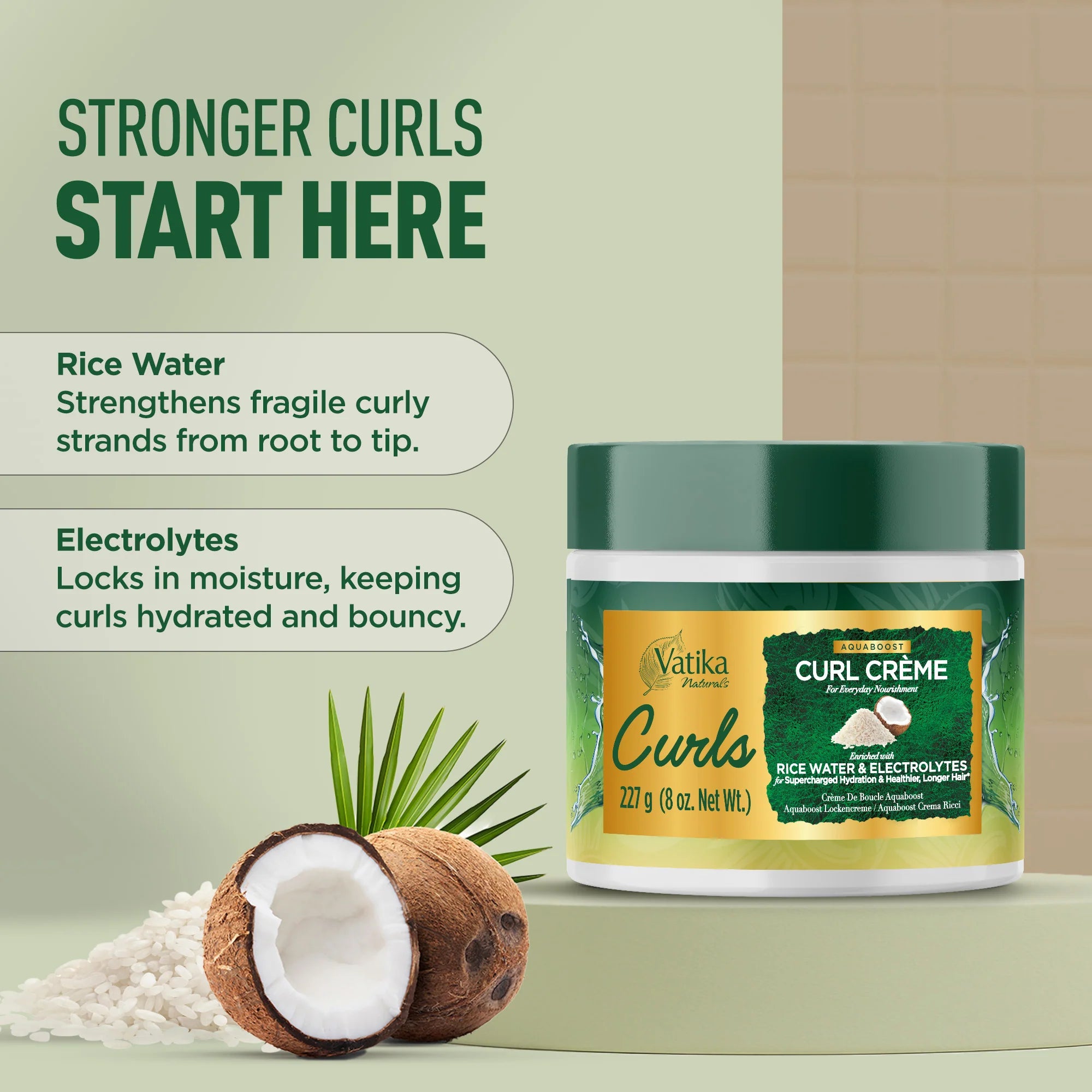 Dabur Vatika Naturals Curls Aquaboost Curl Crème 277g