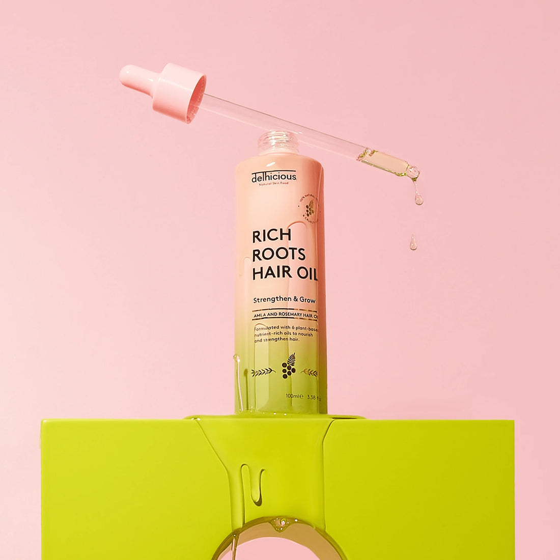 Delhicious Rich Roots Amla &amp; Rosemary Hair Oil - 50ml
