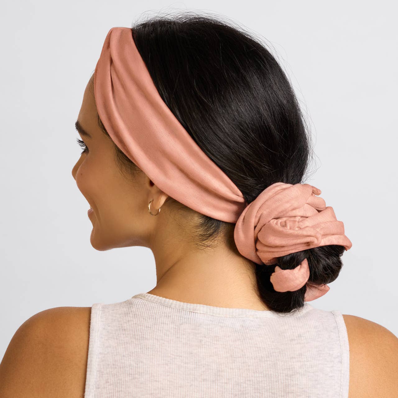 Set &amp; Flow Heatless Curling Headband - Terracotta