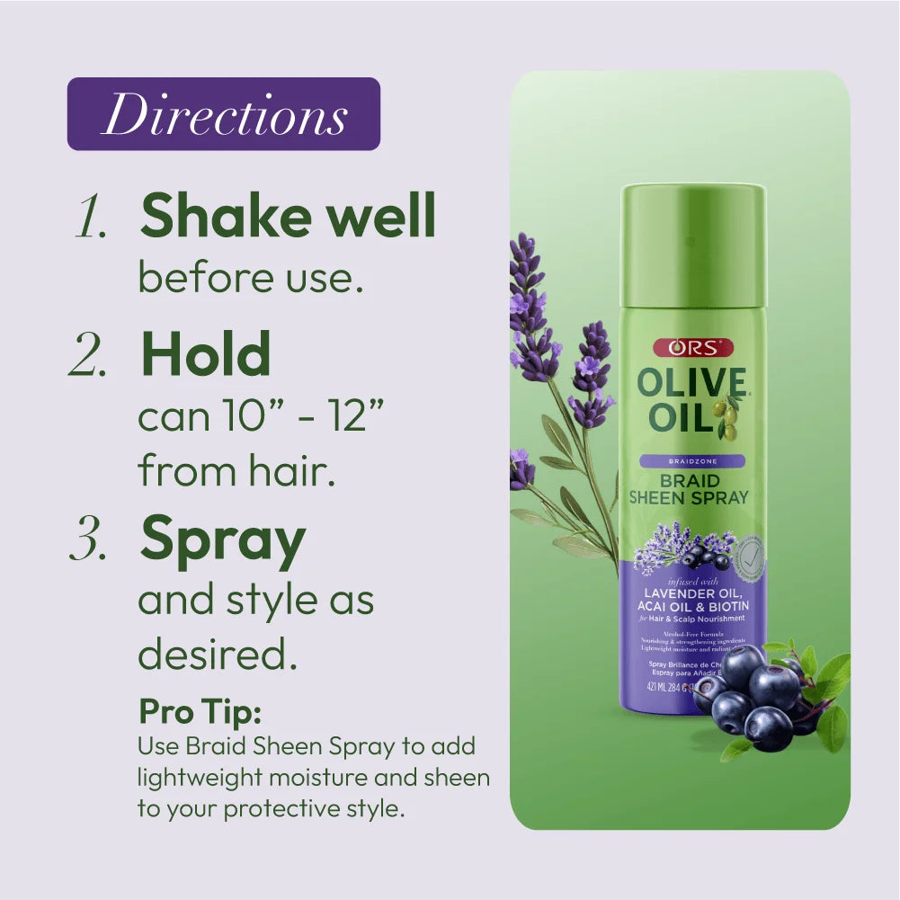 ORS Olive Oil Braidzone Sheen Spray 421ml