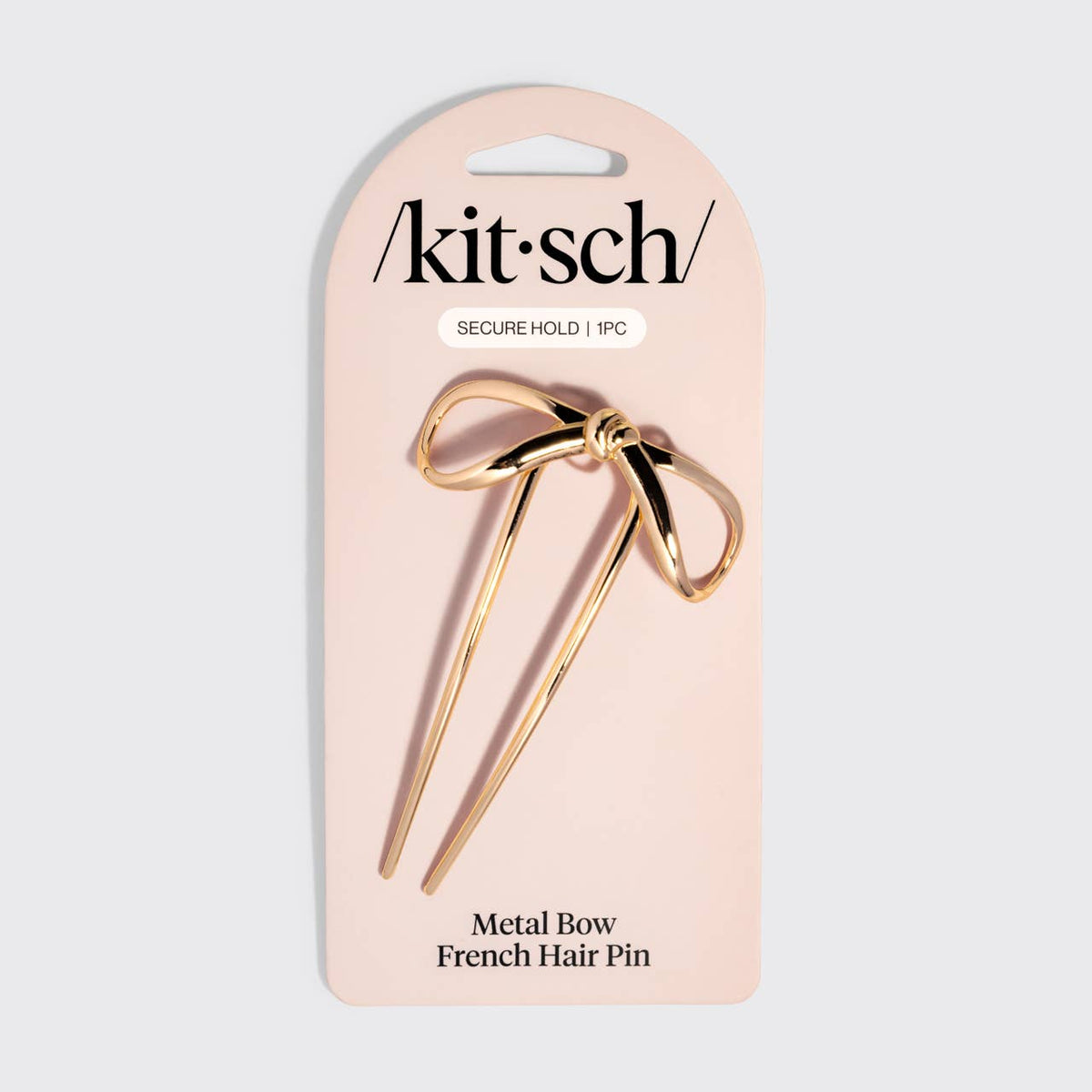Kitsch Mini Metal Bow French Hair Pin – Gold