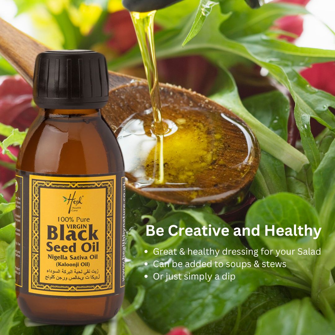 Hesh 100% Pure Virgin Cold Pressed Black Seed Oil 100ml