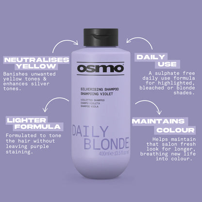 Osmo Silverising Shampoo For Blonde &amp; Grey Tones