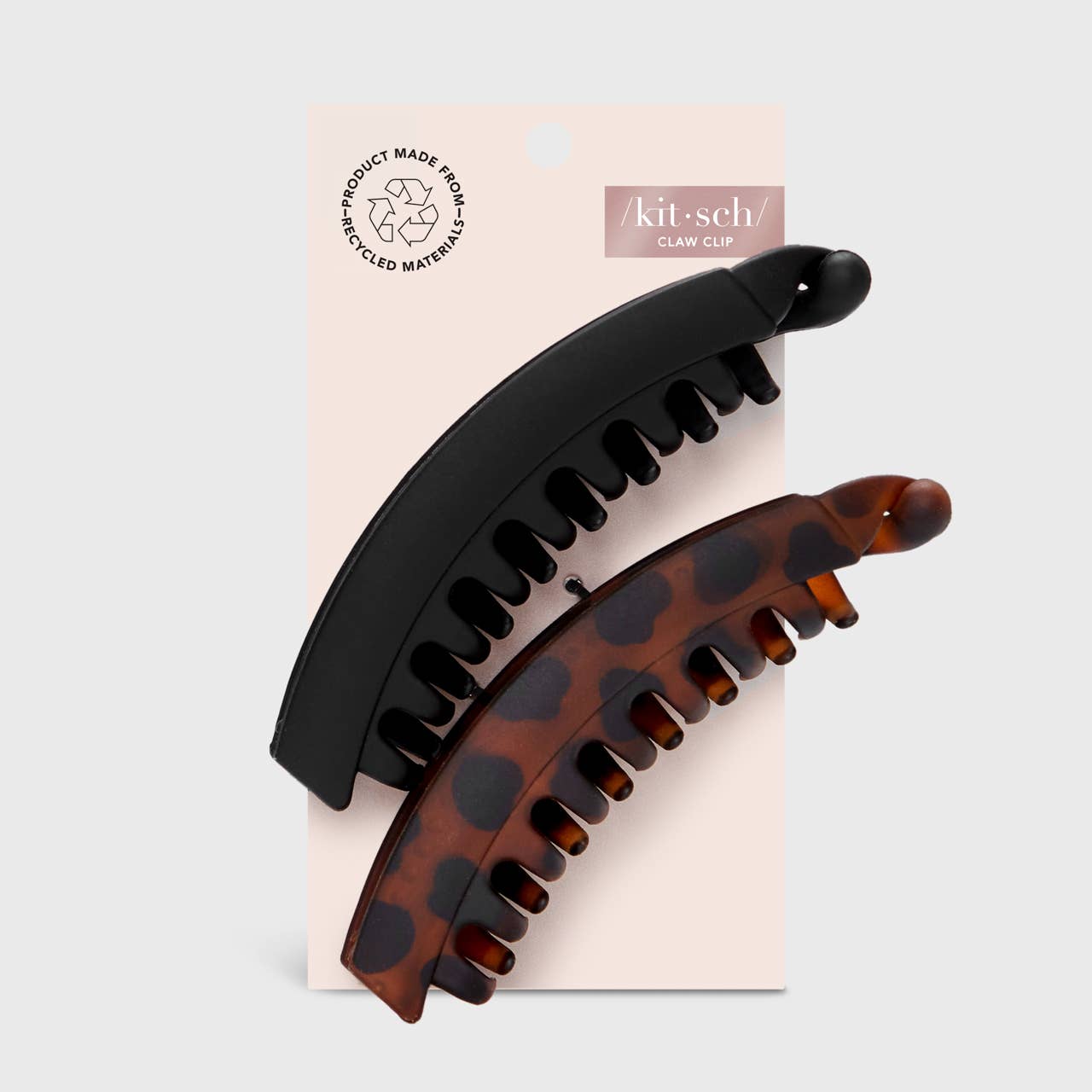 Kitsch Banana Clips 2pc Set - Black &amp; Tort